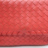 Bottega Veneta Olimpia Intrecciato Leather Small Crossbody Bag Red