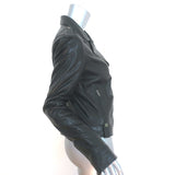 Malibu Road Prince Leather Motorcycle Jacket Black Size Medium