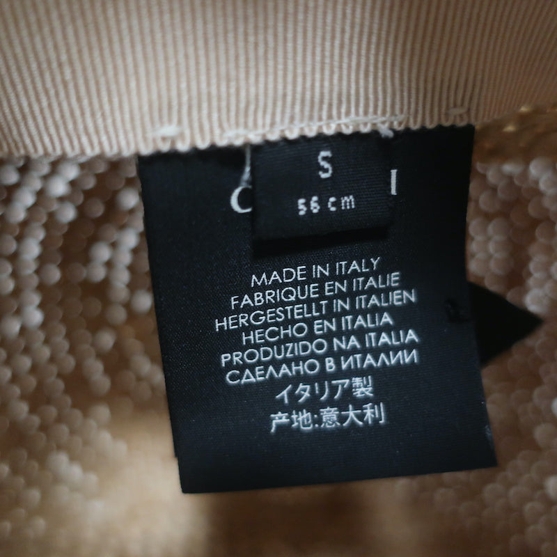 Gucci GG Straw Bucket Hat Size Small