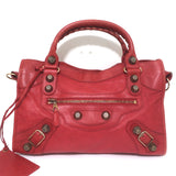 Balenciaga Giant City Bag Red Leather