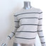 Vince Striped Cashmere Crewneck Sweater Heather Gray/Navy Size Extra Small