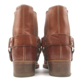 RE/DONE Cavalry Harness Boots Caramel Burnished Leather Size 38