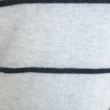 Vince Striped Cashmere Crewneck Sweater Heather Gray/Navy Size Extra Small