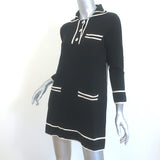 Tuckernuck Eleonora Knit Mini Shirt Dress Black Size Small NEW