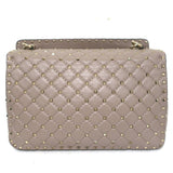 Valentino Large Rockstud Spike Chain Strap Bag Poudre Leather