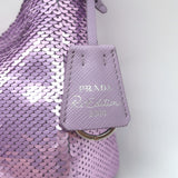 Prada Sequin Re-Edition 2000 Mini Shoulder Bag Lilac