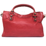 Balenciaga Giant City Bag Red Leather