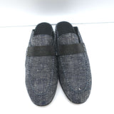 Brunello Cucinelli Monili Trim Denim Mules Blue Size 37 Flat Backless Loafers