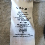 Vince Striped Cashmere Crewneck Sweater Heather Gray/Navy Size Extra Small