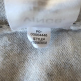 Vince Striped Cashmere Crewneck Sweater Heather Gray/Navy Size Extra Small