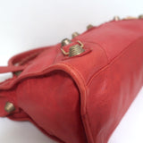 Balenciaga Giant City Bag Red Leather