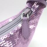 Prada Sequin Re-Edition 2000 Mini Shoulder Bag Lilac