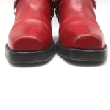RE/DONE Cavalry Harness Boots Red Burnished Leather Size 38