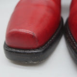 RE/DONE Cavalry Harness Boots Red Burnished Leather Size 38