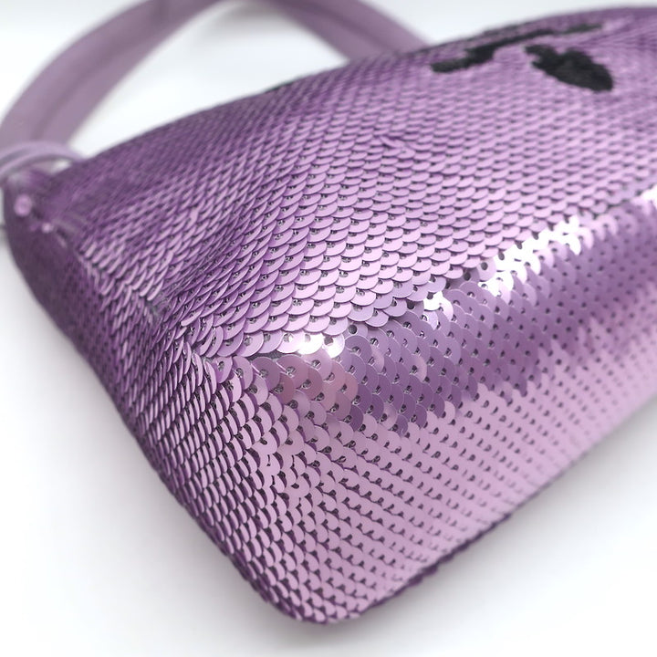 Prada Sequin Re-Edition 2000 Mini Shoulder Bag Lilac