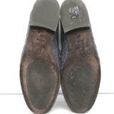 Brunello Cucinelli Monili Trim Denim Mules Blue Size 37 Flat Backless Loafers