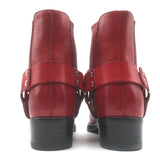 RE/DONE Cavalry Harness Boots Red Burnished Leather Size 38