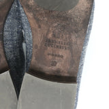 Brunello Cucinelli Monili Trim Denim Mules Blue Size 37 Flat Backless Loafers