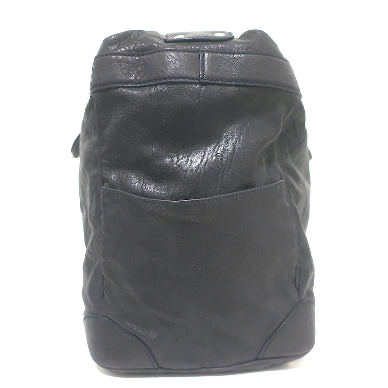 Balenciaga Top Lock Extra Large Shoulder Bag Dark Navy Leather