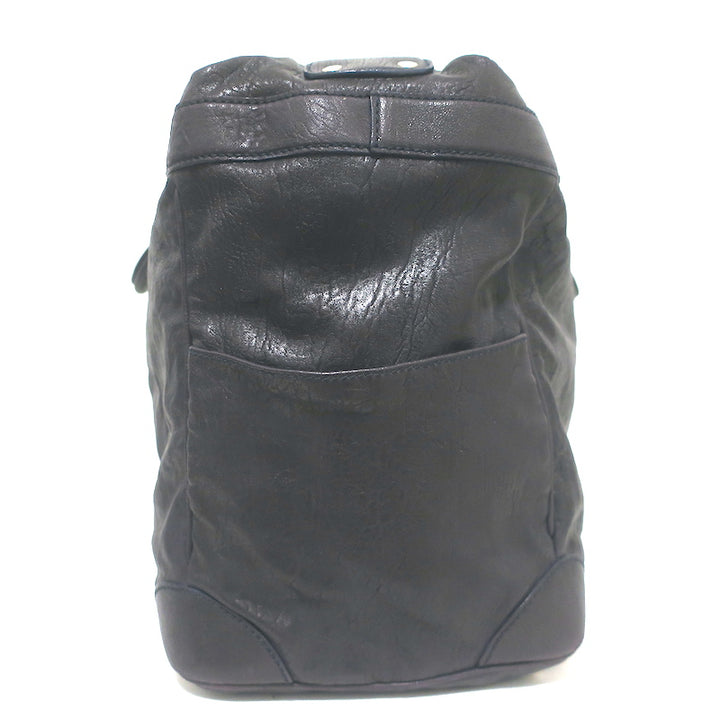Balenciaga Top Lock Extra Large Shoulder Bag Dark Navy Leather