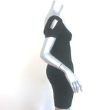 Herve Leger Cold Shoulder Bandage Mini Dress Black Size Medium