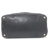 Balenciaga Top Lock Extra Large Shoulder Bag Dark Navy Leather