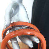 Hermes Shoulder Birkin 42 JPG Orange Clemence Leather Palladium Hardware