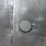 L'Agence Janelle coated denim jacket in black stretch cotton — authentic pre-owned luxury piece