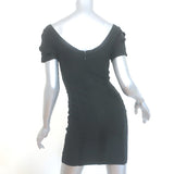 Herve Leger Cold Shoulder Bandage Mini Dress Black Size Medium