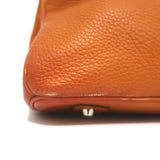 Hermes Shoulder Birkin 42 JPG Orange Clemence Leather Palladium Hardware