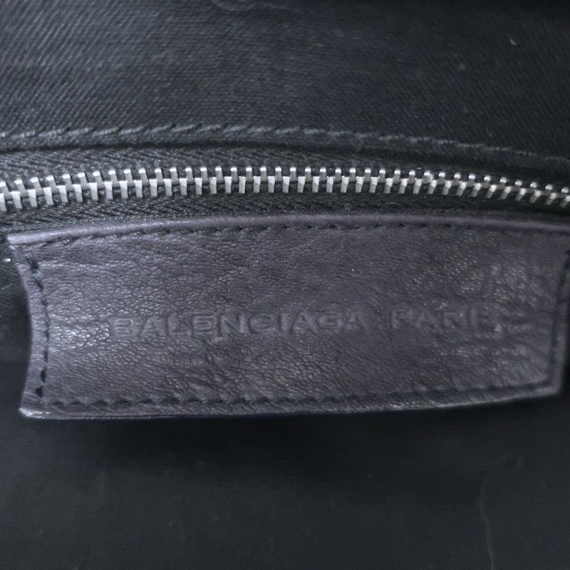 Balenciaga Top Lock Extra Large Shoulder Bag Dark Navy Leather