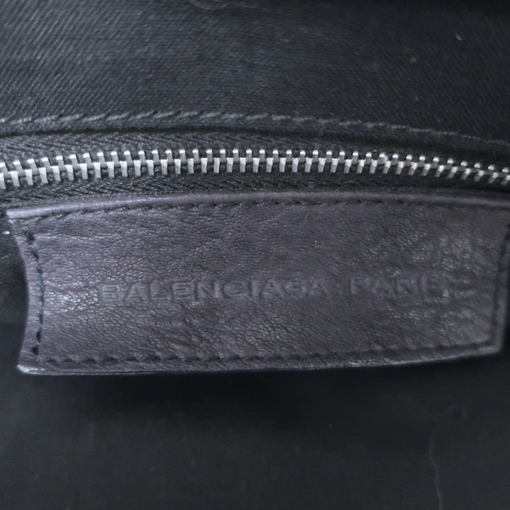 Balenciaga Top Lock Extra Large Shoulder Bag Dark Navy Leather