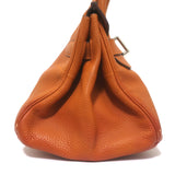 Hermes Shoulder Birkin 42 JPG Orange Clemence Leather Palladium Hardware