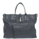 Balenciaga Tube Tote Black Leather Large Shoulder Bag