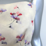 Prada Radzmir A-Line Mini Dress Ivory Floral Print Wool-Silk Size 38