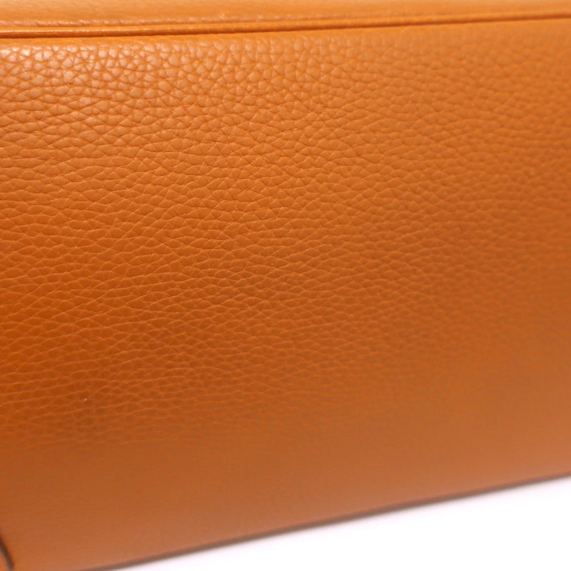 Hermes Shoulder Birkin 42 JPG Orange Clemence Leather Palladium Hardware