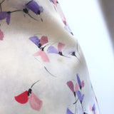 Prada Radzmir A-Line Mini Dress Ivory Floral Print Wool-Silk Size 38