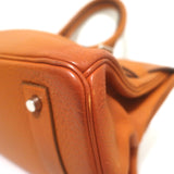 Hermes Shoulder Birkin 42 JPG Orange Clemence Leather Palladium Hardware