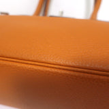 Hermes Shoulder Birkin 42 JPG Orange Clemence Leather Palladium Hardware