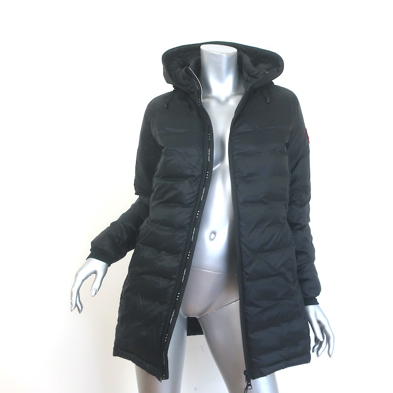 Canada Goose Camp Hooded Down Puffer Jacket Black Size Extra Small