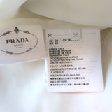 Prada Radzmir A-Line Mini Dress Ivory Floral Print Wool-Silk Size 38