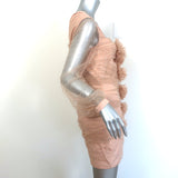 Badgley Mischka Party Girl Crystal-Embellished Mini Dress Blush Size 6 NEW