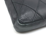 Vintage Chanel CC Turnlock Chain-Trimmed Quilted Mini Belt Bag Black Leather