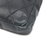 Vintage Chanel CC Turnlock Chain-Trimmed Quilted Mini Belt Bag Black Leather