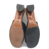 Robert Clergerie Lea Metal-Heel Mules Black Leather Size 41 Open-Toe Sandals