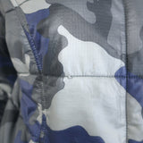 Authier Sestriere Camouflage Hooded Puffer Jacket Blue Size 44