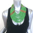 Masha Archer Beaded Collar Necklace Nile Green