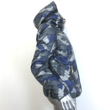 Authier Sestriere Camouflage Hooded Puffer Jacket Blue Size 44