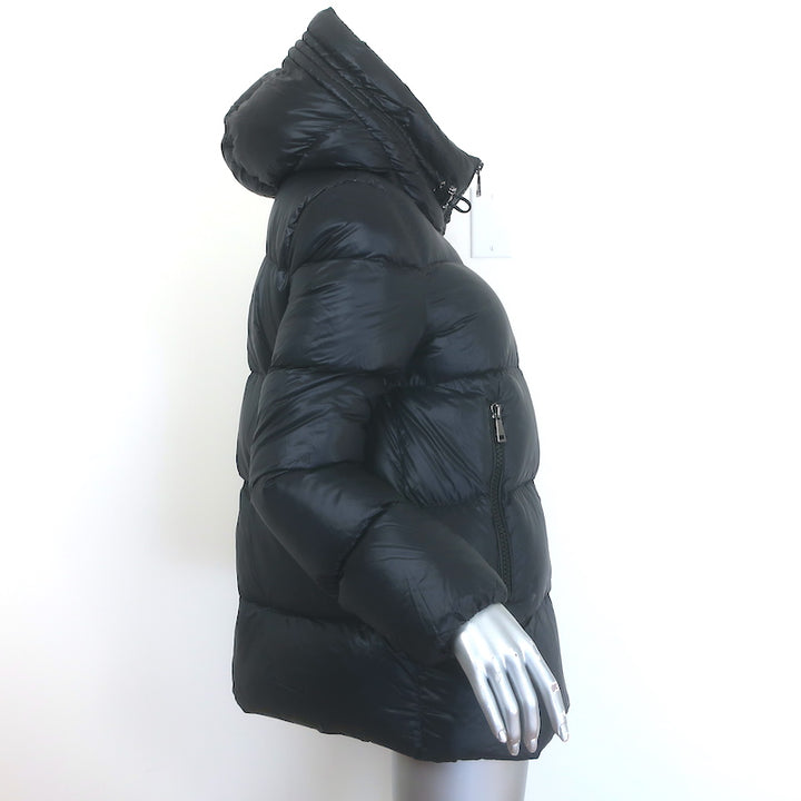Moncler Seritte Hooded Down Puffer Jacket Black Size 3