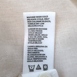 James Perse Military Shirtdress Ecru Linen Size 2 Long Sleeve Mini Dress